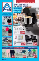 Gazetka promocyjna Aldi - Artykuły przemysłowe i tekstylia - Gazetka - ważna od 14.03 do 14.03.2026 - strona 1 - produkty: Piec, Gin, Gra, Sneakersy, Buty, Czajnik, Kurtka, Forma do pieczenia, Rower, Robot, Legginsy, Dzieci