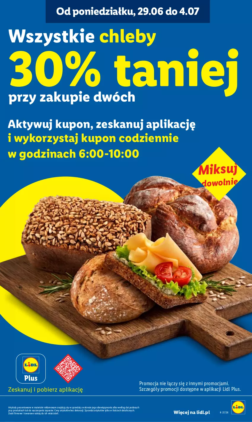 Gazetka promocyjna Lidl - Gazetka ważna od 29.06 do 1.07 - ważna 29.06 do 01.07.2026 - strona 11 - produkty: Chleb