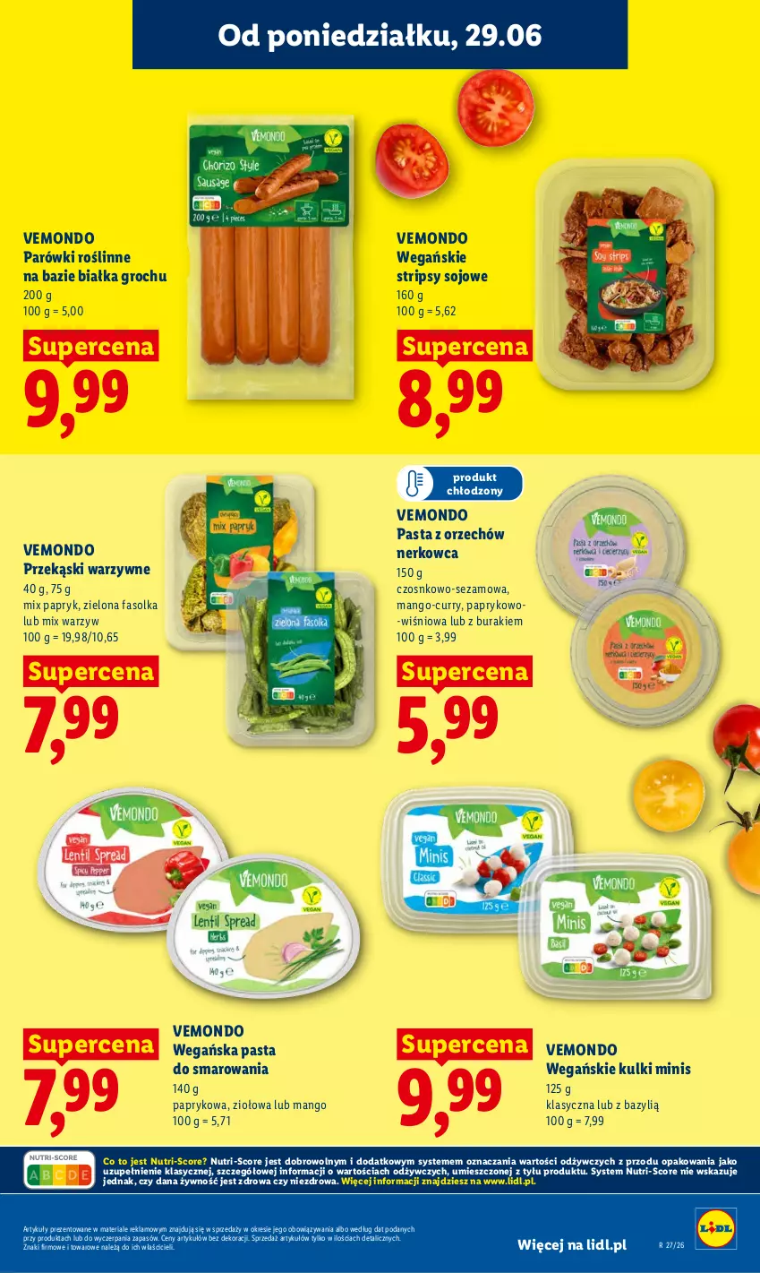 Gazetka promocyjna Lidl - Gazetka ważna od 29.06 do 1.07 - ważna 29.06 do 01.07.2026 - strona 53 - produkty: Bazyl, Buraki, Fa, Groch, Mango, Parówki, Sezam