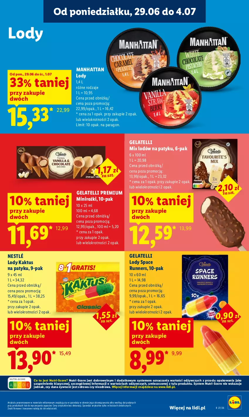 Gazetka promocyjna Lidl - Gazetka ważna od 29.06 do 1.07 - ważna 29.06 do 01.07.2026 - strona 59 - produkty: Kaktus, Lody, Nestlé