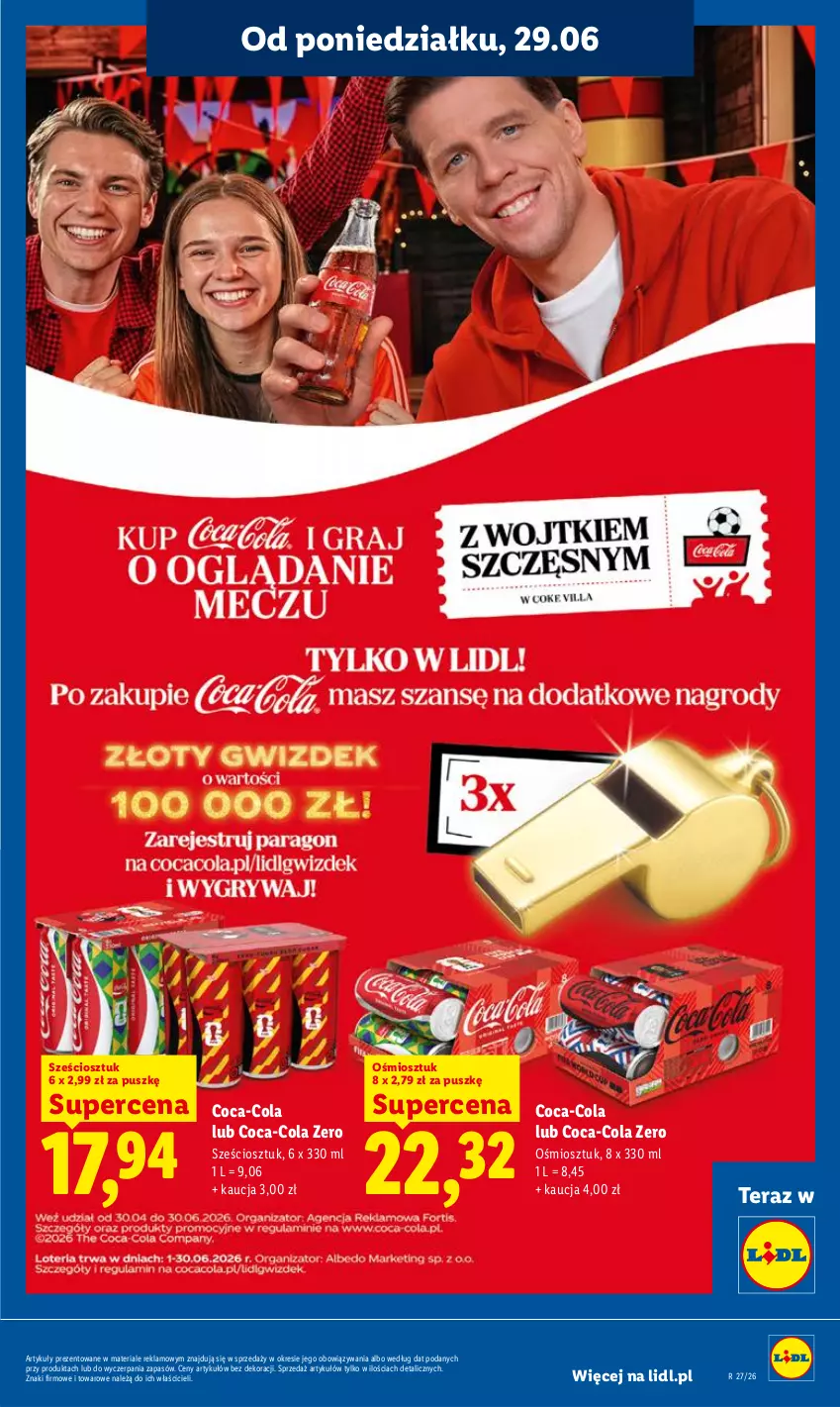 Gazetka promocyjna Lidl - Gazetka ważna od 29.06 do 1.07 - ważna 29.06 do 01.07.2026 - strona 63 - produkty: Coca-Cola, Tera