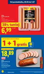 Gazetka promocyjna Lidl - Gazetka ważna od 29.06 do 1.07 - Gazetka - ważna od 01.07 do 01.07.2026 - strona 6 - produkty: Gra, Parówki, Parówki z szynki, PIKOK, Kiełbasa