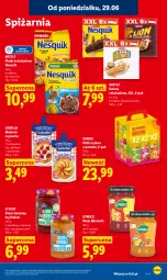 Gazetka promocyjna Lidl - Gazetka ważna od 29.06 do 1.07 - Gazetka - ważna od 01.07 do 01.07.2026 - strona 77 - produkty: Lubella, Makaron, Ryż, Por, Nesquik, Bell, Ksylitol, Dżem, Wafle, Lion, Sonko, Baton, Danio, Cini Minis, Bella, Nestlé, Jabłka