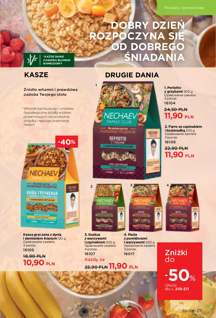 Gazetka promocyjna Faberlic - Gazetka - ważna 29.03 do 11.04.2021 - strona 211 - produkty: Dynią, Fa, Gry, Kasza, Kasza gryczana, Kuskus, Ozdoba, Por, Szpinak, Warzywa