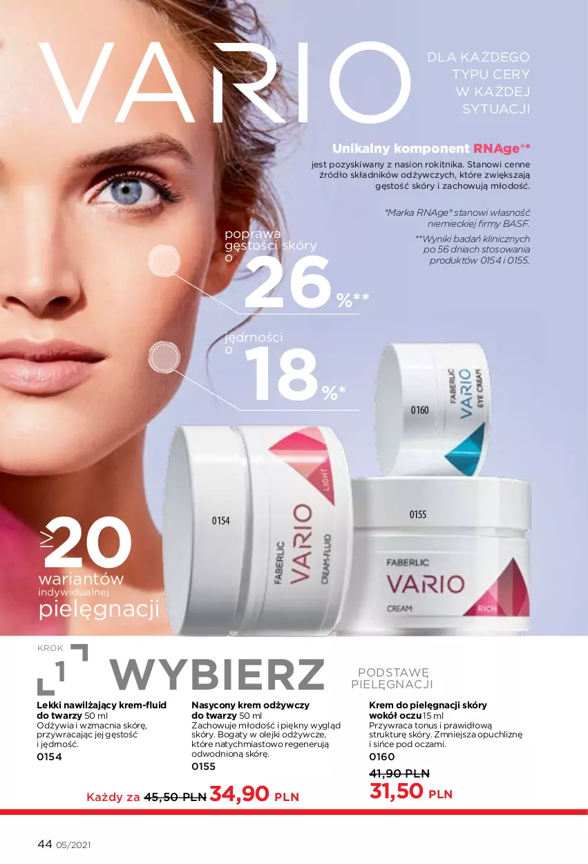 Gazetka promocyjna Faberlic - Gazetka - ważna 29.03 do 11.04.2021 - strona 44 - produkty: Krem odżywczy, Olej