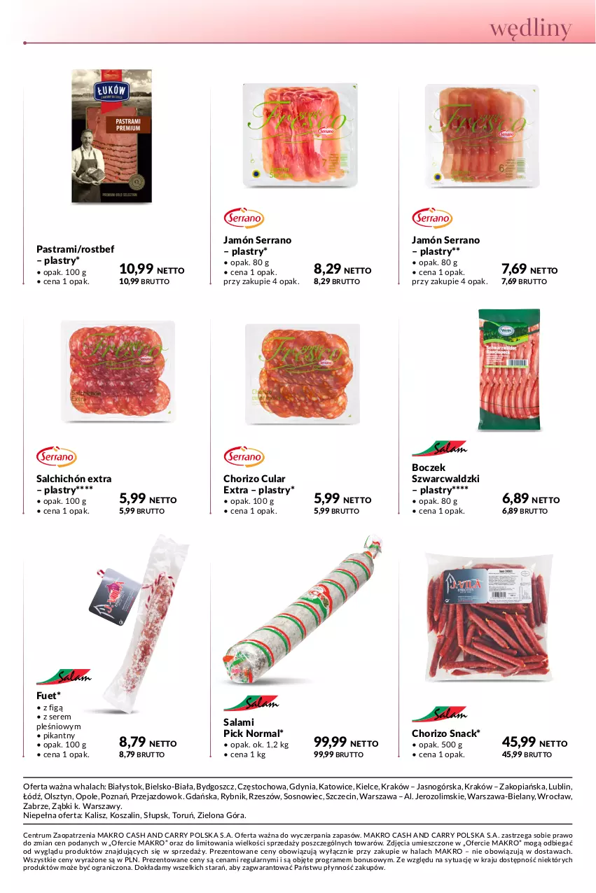 Gazetka promocyjna Makro - Katalog Wina, sery, antipasti - ważna 05.09 do 18.09.2023 - strona 7 - produkty: Boczek, Gra, Jamón serrano, Kosz, Rostbef, Rum, Salami, Ser, Sos, Szal