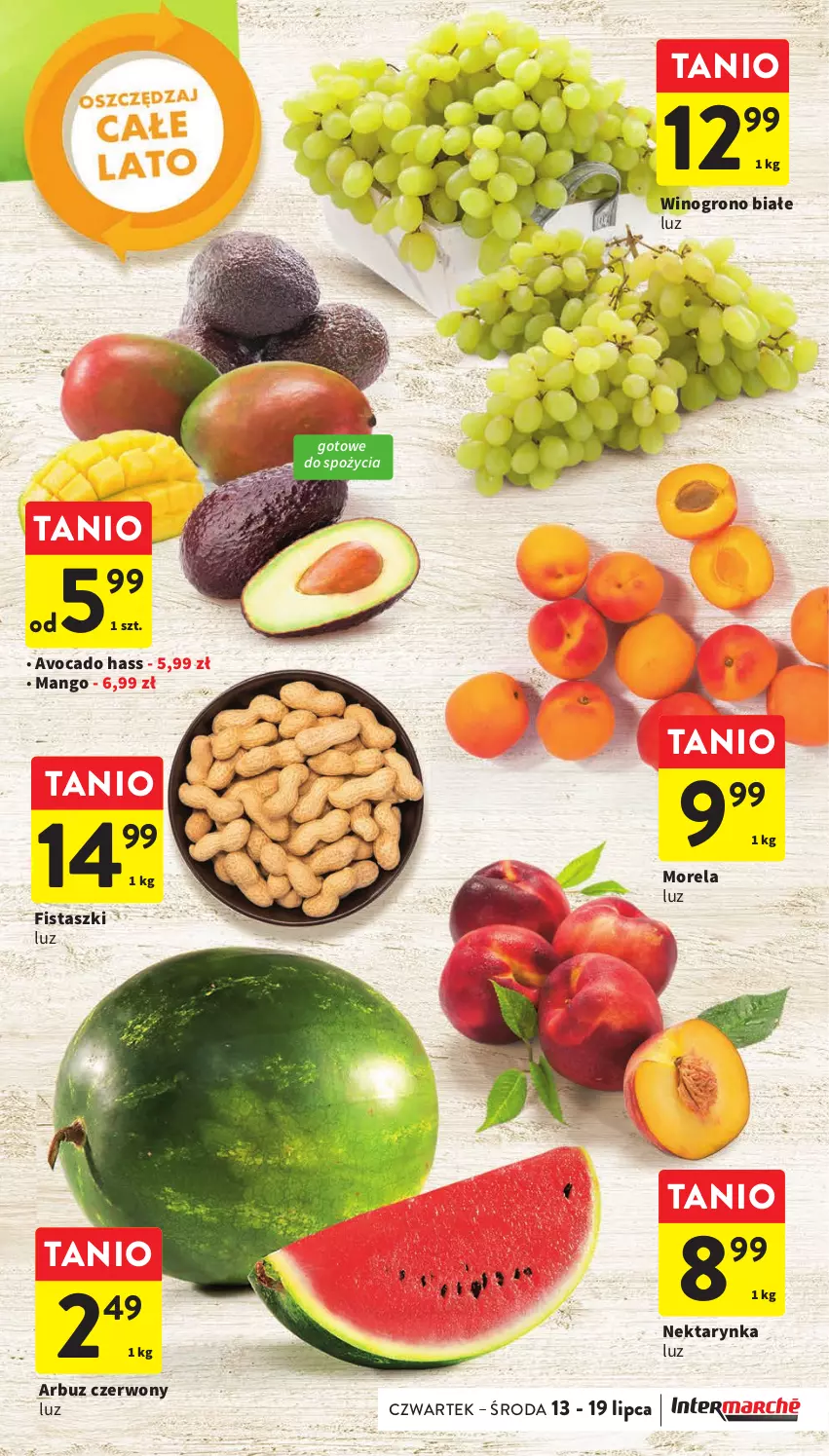 Gazetka promocyjna Intermarche - Gazetka Intermarche - ważna 13.07 do 19.07.2023 - strona 11 - produkty: Arbuz, Avocado, Mango, Morela, Nektar, Nektarynka, Wino