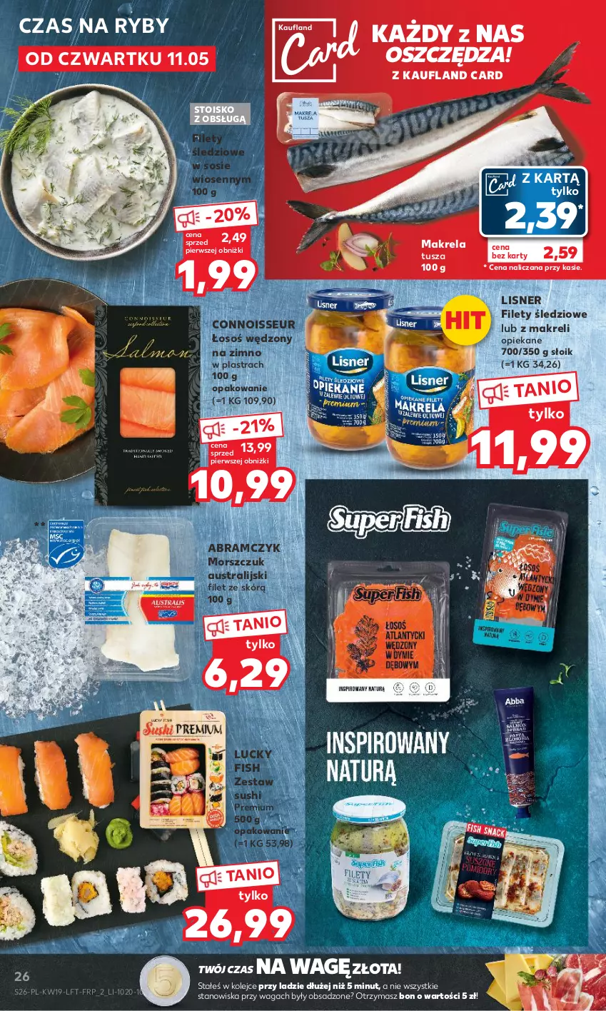 Gazetka promocyjna Kaufland - Gazetka tygodnia - ważna 11.05 do 17.05.2023 - strona 26 - produkty: Lisner, Olej, Sos, Sushi, Tusz, Waga