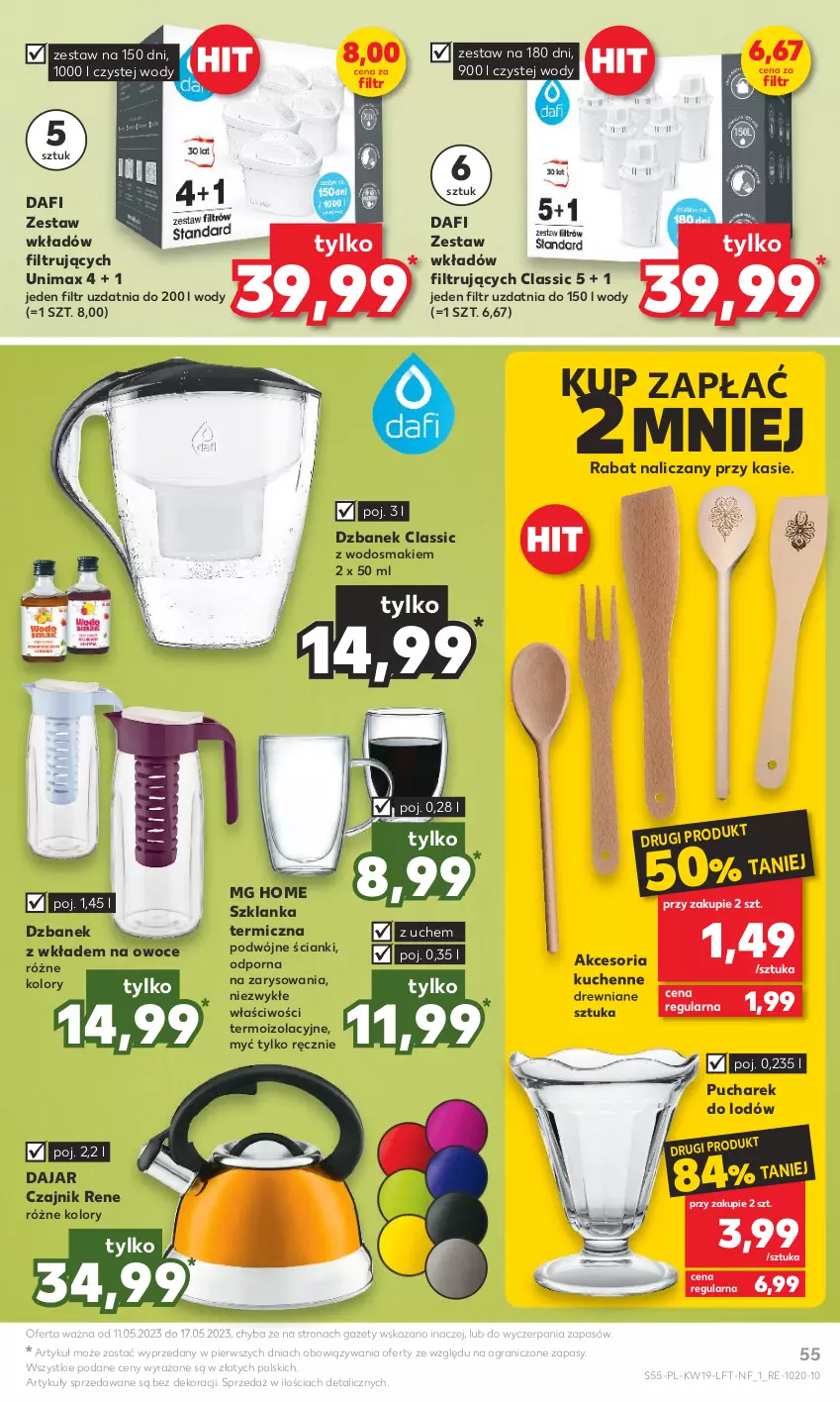 Gazetka promocyjna Kaufland - Gazetka tygodnia - ważna 11.05 do 17.05.2023 - strona 55 - produkty: Czajnik, Dzbanek, Gra, Owoce, Por, Szklanka