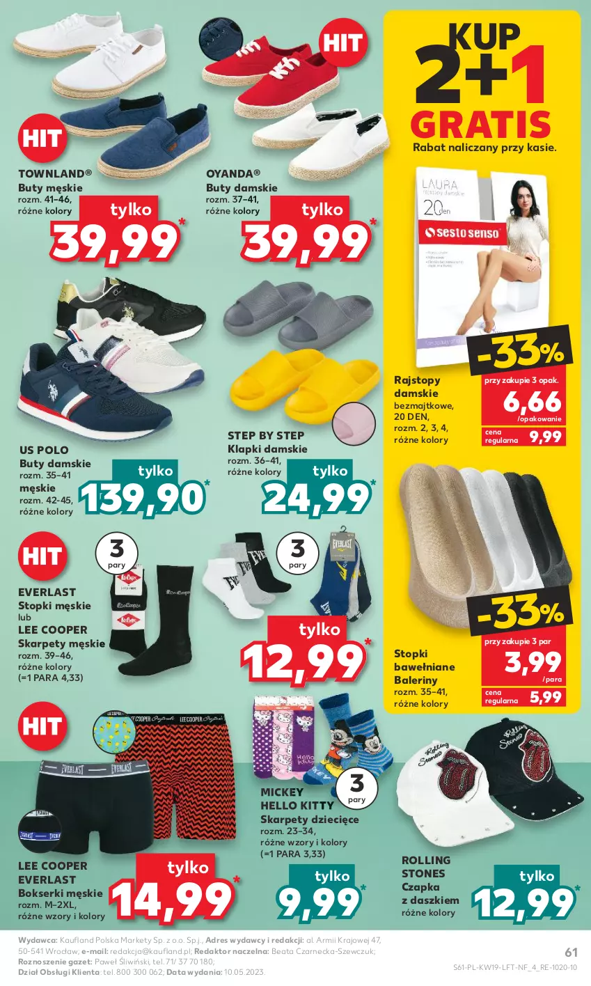 Gazetka promocyjna Kaufland - Gazetka tygodnia - ważna 11.05 do 17.05.2023 - strona 61 - produkty: Baleriny, Bokserki, Buty, Czapka, Dres, Dzieci, Gra, Karp, Klapki, Rajstopy, Ser, Top