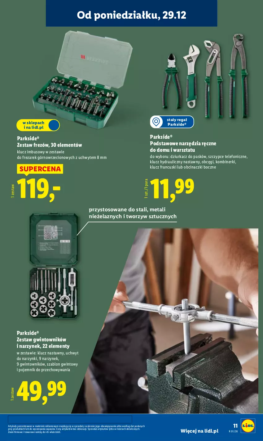 Gazetka promocyjna Lidl - GAZETKA - ważna 29.12.2025 do 03.01.2026 - strona 11 - produkty: Parkside