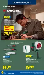 Gazetka promocyjna Lidl - GAZETKA - Gazetka - ważna od 03.01 do 03.01.2026 - strona 14 - produkty: Parkside, Ser, Noż, Gra, Papier, Szlifierka