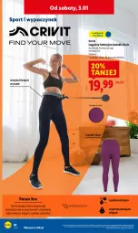 Gazetka promocyjna Lidl - GAZETKA - Gazetka - ważna od 03.01 do 03.01.2026 - strona 32 - produkty: Ubrania, Sok, Por, Gin, Sport, Legginsy, LG