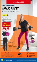 Gazetka promocyjna Lidl - GAZETKA - Gazetka - ważna od 03.01 do 03.01.2026 - strona 34 - produkty: Ubrania, Sok, Por, Gin, Sport, Legginsy, LG