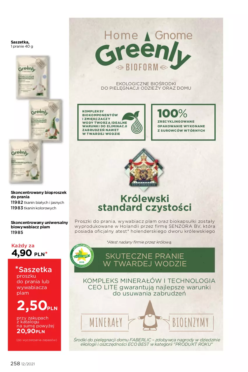 Gazetka promocyjna Faberlic - Gazetka - ważna 16.08 do 15.09.2021 - strona 258 - produkty: Biokap, Fa, Królewski, Okap, Proszek do prania