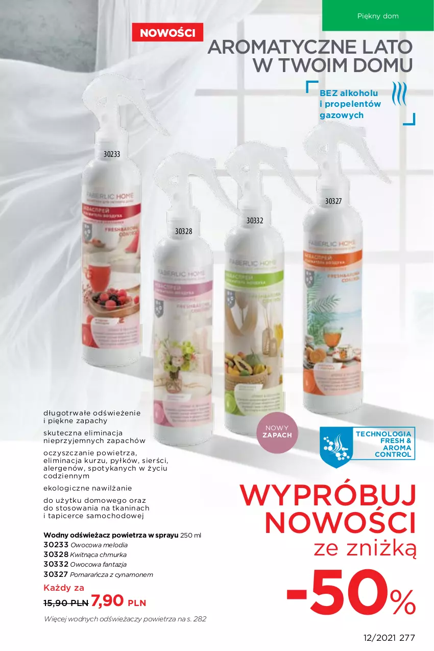 Gazetka promocyjna Faberlic - Gazetka - ważna 16.08 do 15.09.2021 - strona 277 - produkty: Control, Fa, Fanta, Odświeżacz powietrza