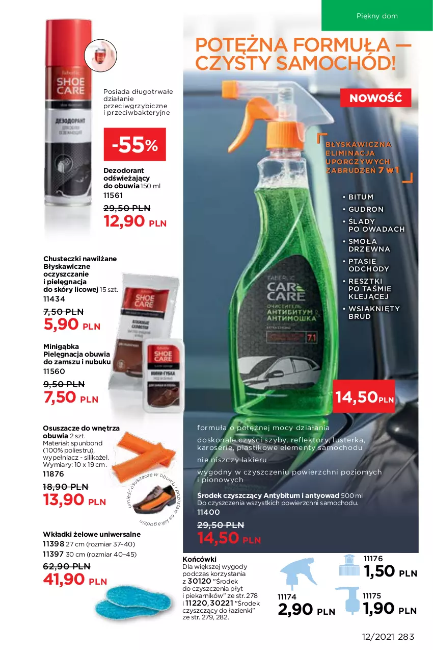 Gazetka promocyjna Faberlic - Gazetka - ważna 16.08 do 15.09.2021 - strona 283 - produkty: BIC, Chusteczki, Dezodorant, Dron, Klej, Lakier, Piekarnik, Por, Reflektor, Samochód, Ser, Wkładki