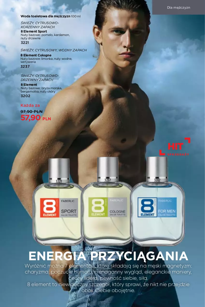 Gazetka promocyjna Faberlic - Gazetka - ważna 16.08 do 15.09.2021 - strona 79 - produkty: Bryza, Limonka, Nuty, Pomelo, Por, Sport, Woda, Woda toaletowa