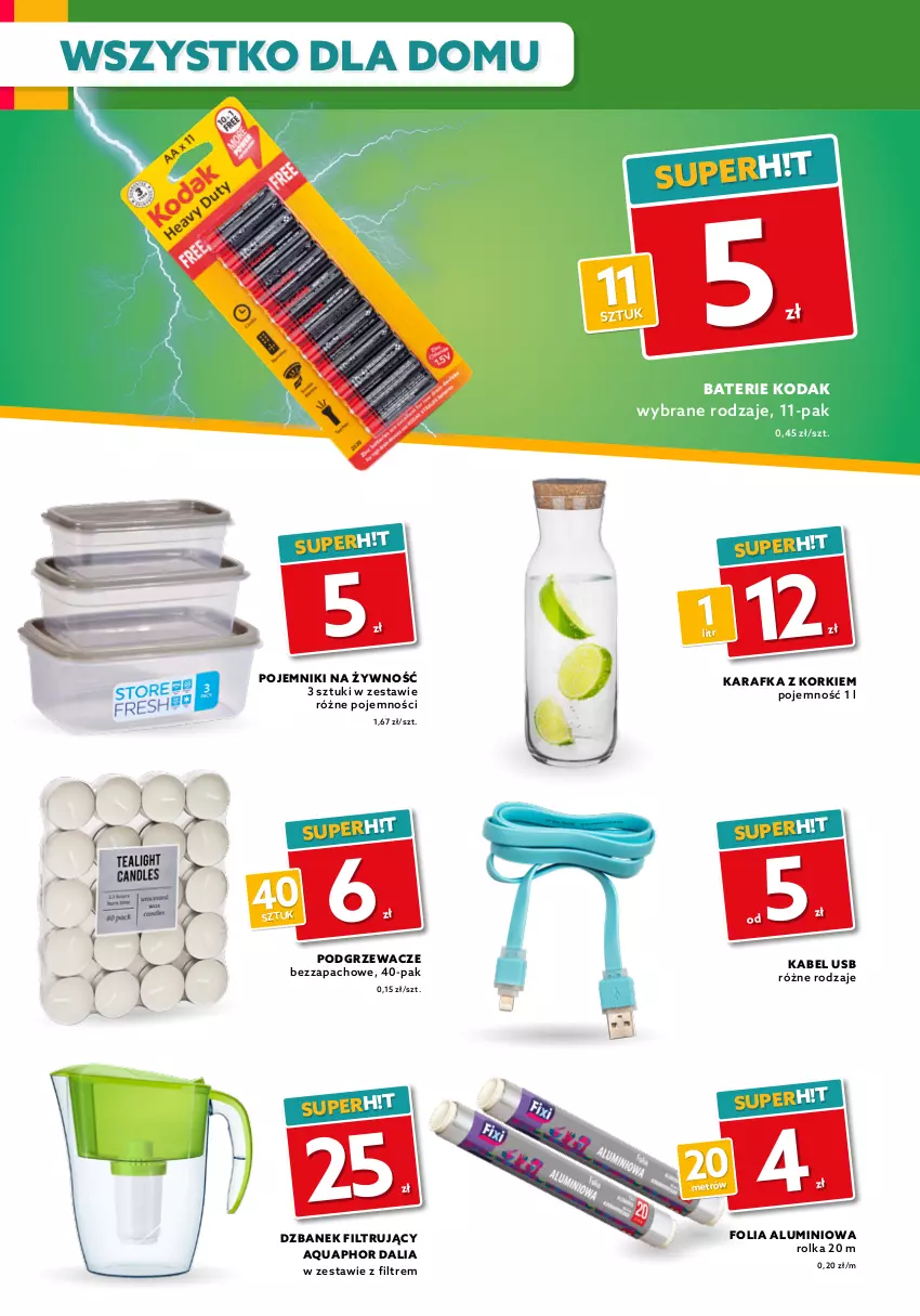 Gazetka promocyjna Dealz - Gazetka na otwarcie - Białystok - ważna 25.06 do 09.07.2021 - strona 6 - produkty: Aquaphor, BIC, Chodzik, Długopis, Dzbanek, Dzbanek filtrujący, Dzieci, Folia aluminiowa, Gra, Hot Wheels, Kabel USB, Karafka, Klocki, Podgrzewacze, Pojemnik, Zabawka