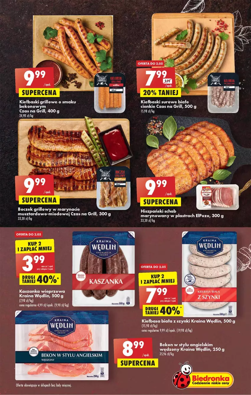 Gazetka promocyjna Biedronka - W tym tygodniu - ważna 28.04 do 04.05.2022 - strona 25 - produkty: Beko, Boczek, Grill, Kasza, Kaszanka, Kiełbasa, Kiełbasa biała, Mus