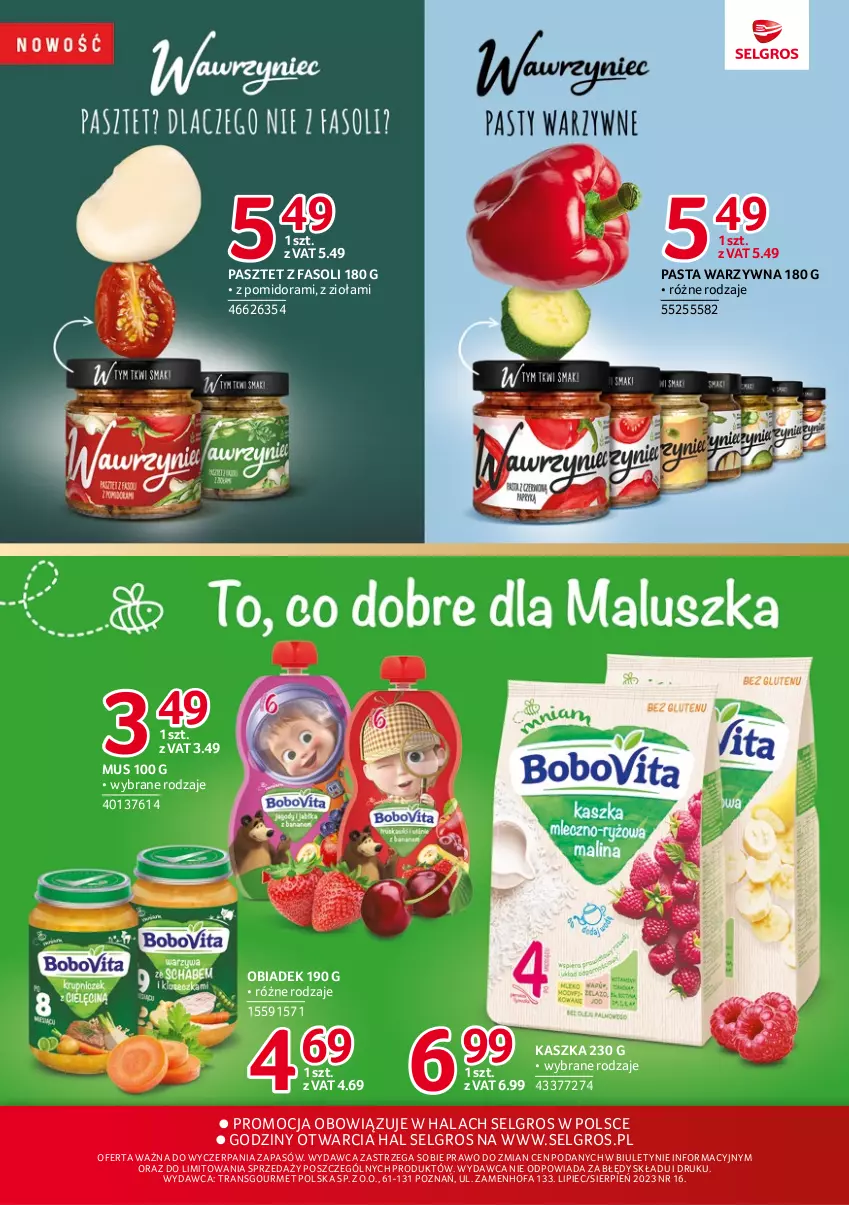 Gazetka promocyjna Selgros - Katalog Markowe Produkty - ważna 27.07 do 09.08.2023 - strona 15 - produkty: Fa, LG, Mus, Pasta warzywna, Pasztet, Piec, Tran