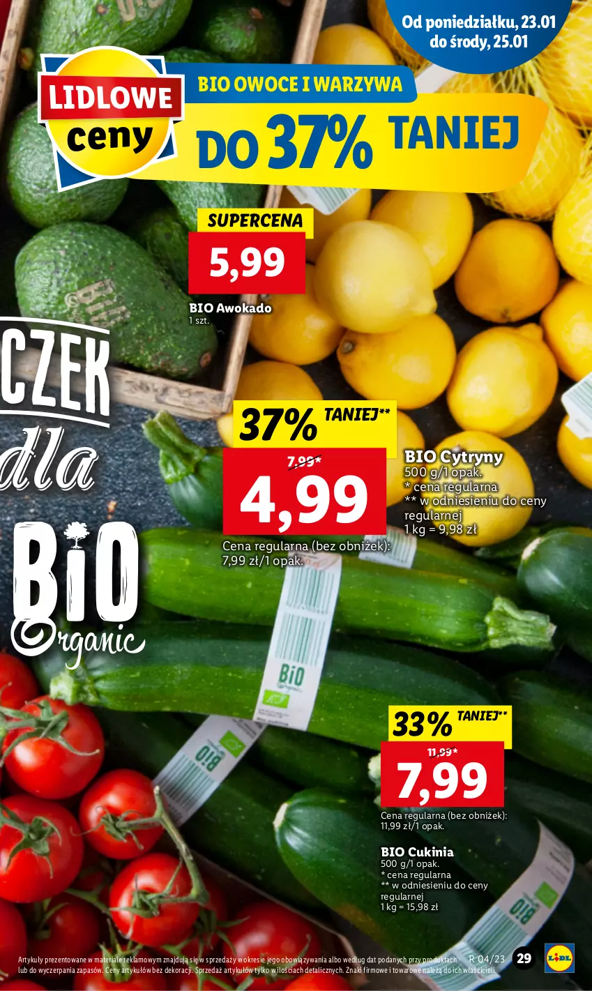 Gazetka promocyjna Lidl - GAZETKA - ważna 23.01 do 25.01.2023 - strona 31 - produkty: Cytryny, Owoce, Warzywa