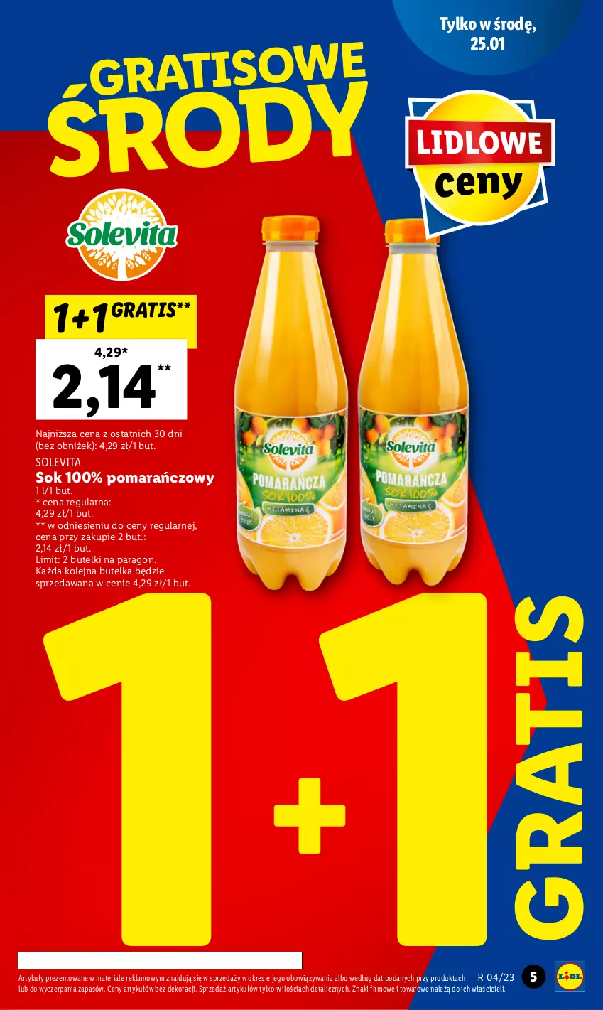 Gazetka promocyjna Lidl - GAZETKA - ważna 23.01 do 25.01.2023 - strona 5 - produkty: Gra, Olej, Sok