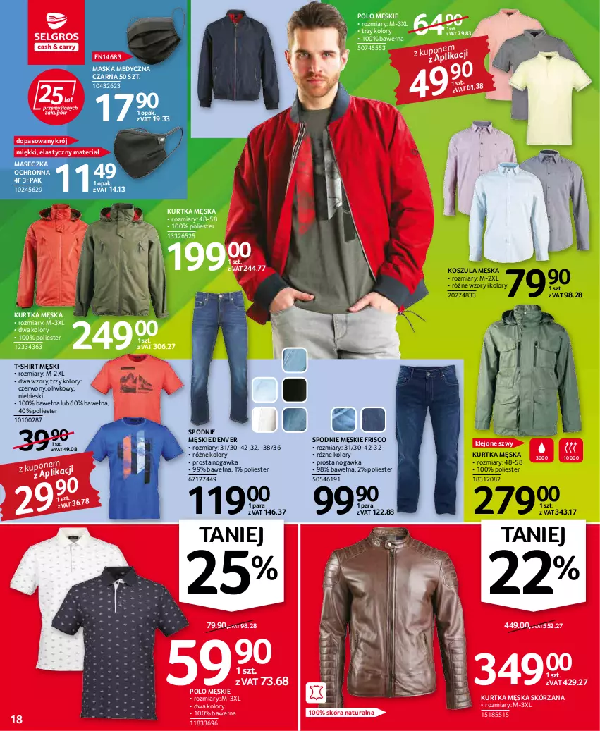 Gazetka promocyjna Selgros - Oferta przemysłowa - ważna 31.03 do 06.04.2022 - strona 18 - produkty: Klej, Kosz, Koszula, Kurtka, Maska, Maska medyczna, Spodnie, T-shirt, Wełna