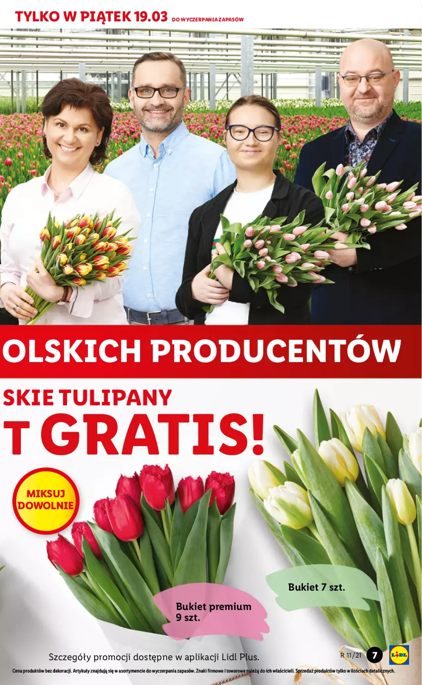 Gazetka promocyjna Lidl - GAZETKA - ważna 18.03 do 20.03.2021 - strona 7 - produkty: Bukiet, Gra, Tulipan