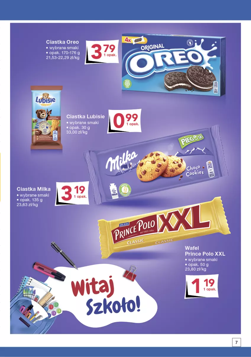 Gazetka promocyjna Odido - Szkoła START! - ważna 26.08 do 08.09.2022 - strona 7 - produkty: Ciastka, Milka, Oreo, Prince Polo