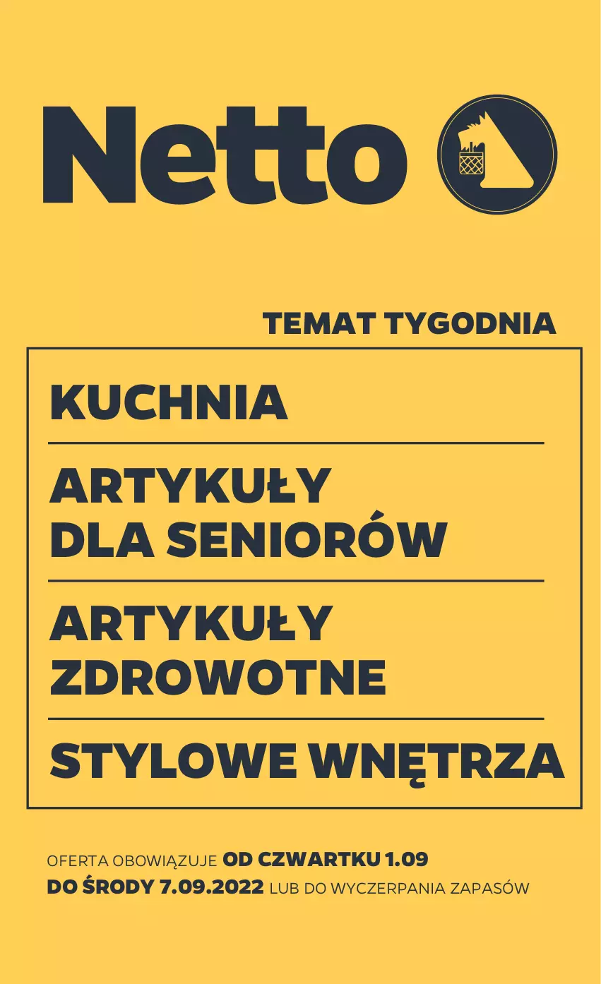 Gazetka promocyjna Netto - Akcesoria i dodatki - ważna 01.09 do 07.09.2022 - strona 1 - produkty: Kuchnia