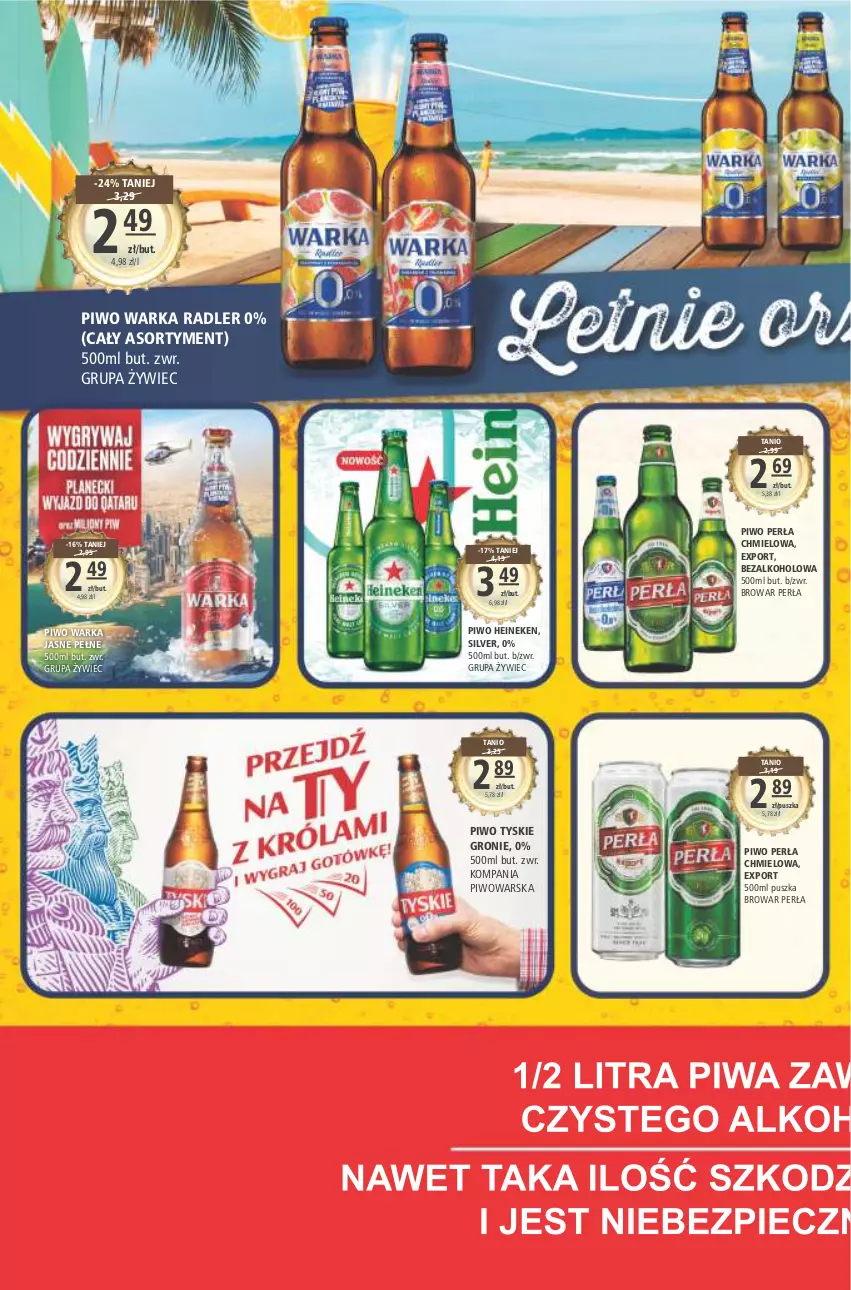 Gazetka promocyjna Arhelan - Gazetka - ważna 17.06 do 26.06.2022 - strona 14 - produkty: Heineken, Perła, Piwo, Por, Radler, Tyskie, Warka