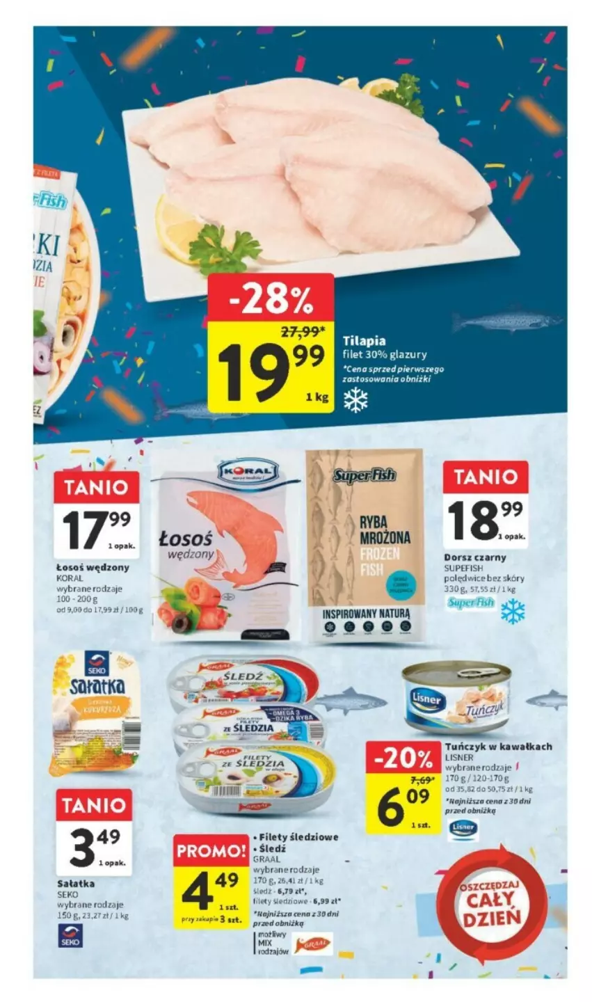 Gazetka promocyjna Intermarche - ważna 12.10 do 18.10.2023 - strona 18 - produkty: Dorsz, Lazur, Ryba, Sałat, Sałatka