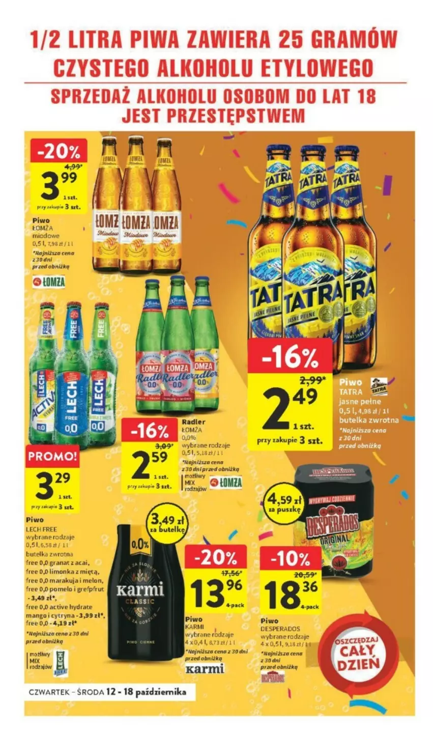 Gazetka promocyjna Intermarche - ważna 12.10 do 18.10.2023 - strona 29 - produkty: Desperados, Gra, Granat, Karmi, Limonka, Mango, Melon, Piwo, Radler