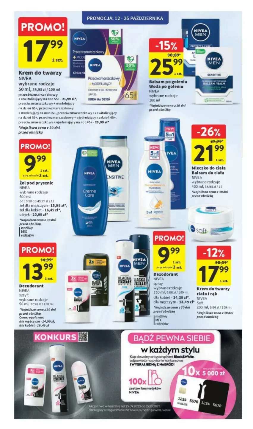 Gazetka promocyjna Intermarche - ważna 12.10 do 18.10.2023 - strona 37 - produkty: Antyperspirant, Balsam do ciała, Balsam po goleniu, Dezodorant, Gra, Krem do twarzy, Krem na dzień, Lack, Mars, Nivea, Olej, Woda, Woda po goleniu