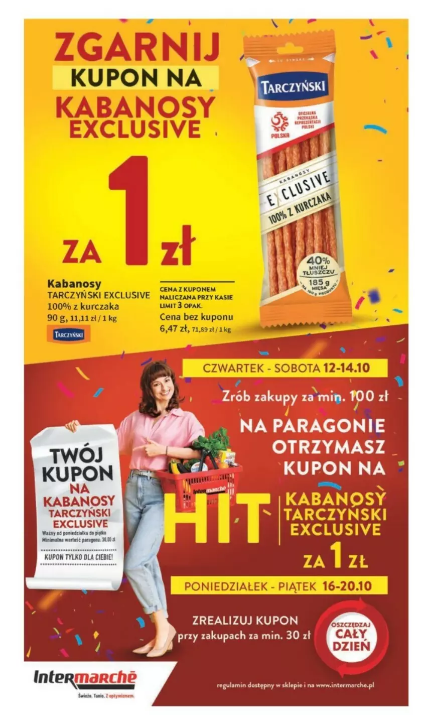 Gazetka promocyjna Intermarche - ważna 12.10 do 18.10.2023 - strona 45 - produkty: Kabanos, Tarczyński