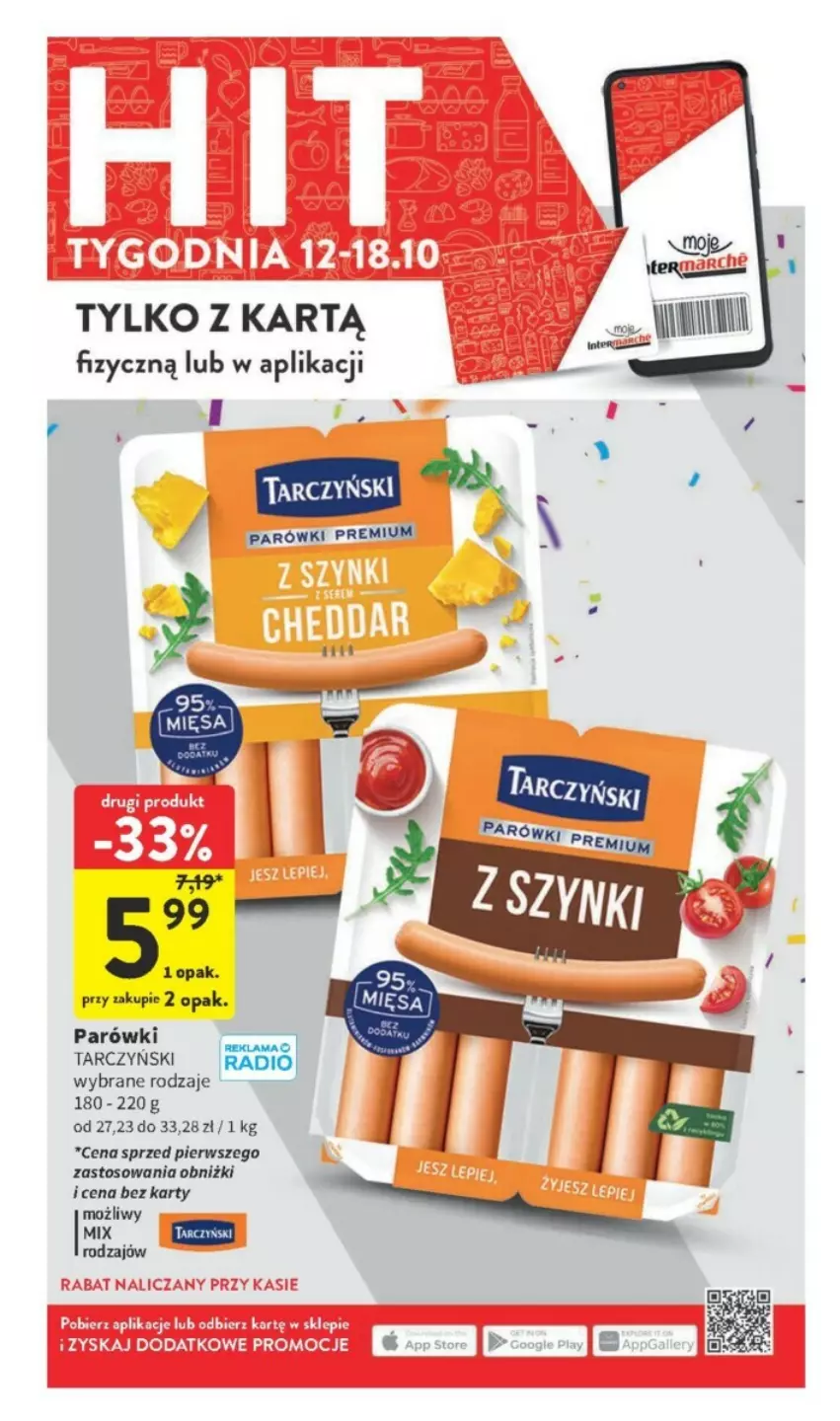 Gazetka promocyjna Intermarche - ważna 12.10 do 18.10.2023 - strona 46 - produkty: Parówki, Tarczyński