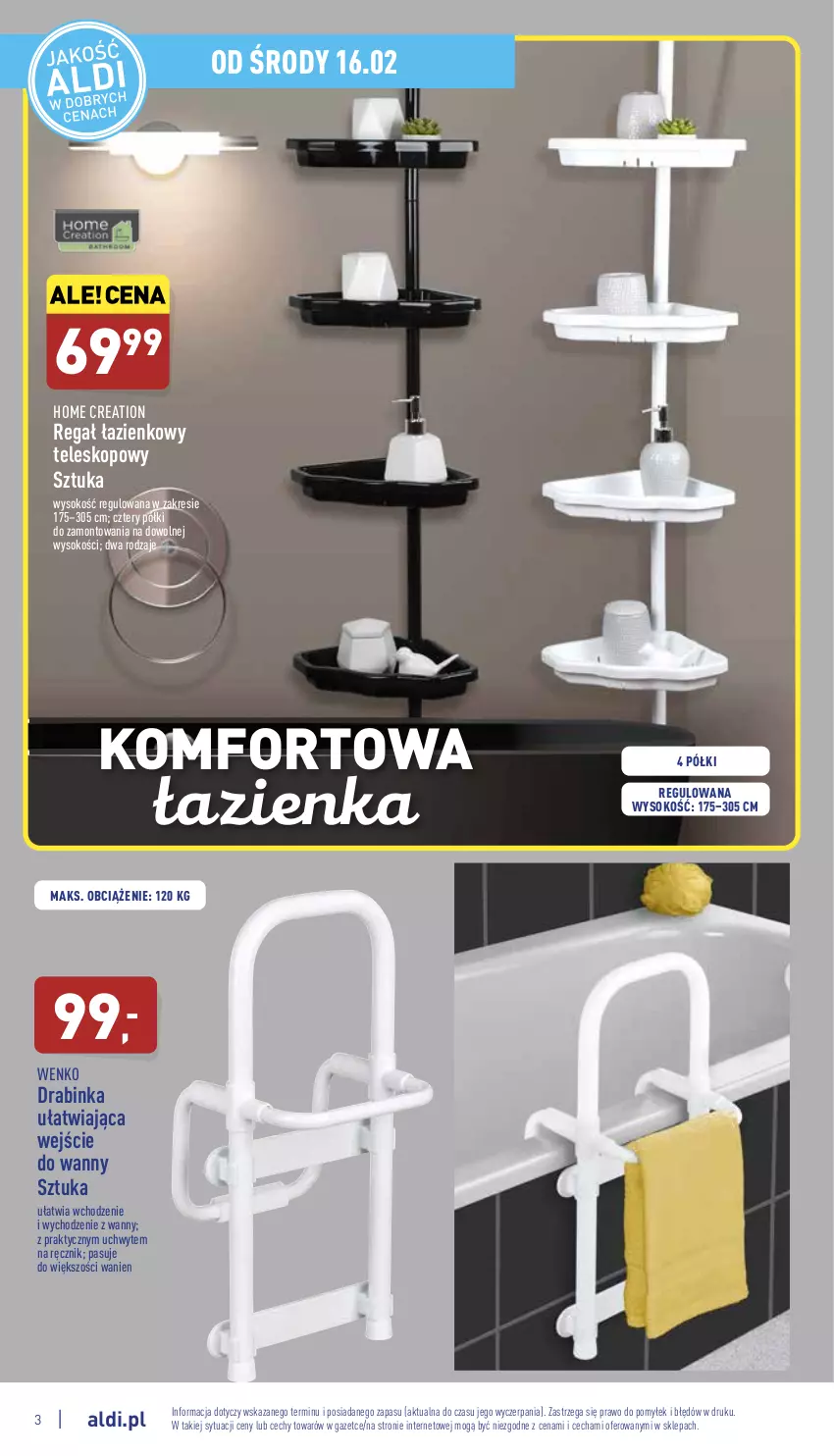 Gazetka promocyjna Aldi - Katalog Moda i Dom - ważna 14.02 do 19.02.2022 - strona 3 - produkty: Inka, Ręcznik, Regał, Sok, Teleskop