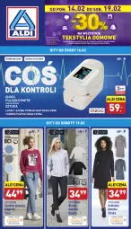 Gazetka promocyjna Aldi - Katalog Moda i Dom - Gazetka - ważna od 19.02 do 19.02.2022 - strona 1 - produkty: Sok, Koc, Gra, Pulsoksymetr, Pościel, Ręcznik, Bateria, Spodnie, Sukienka, Obrus, Fa