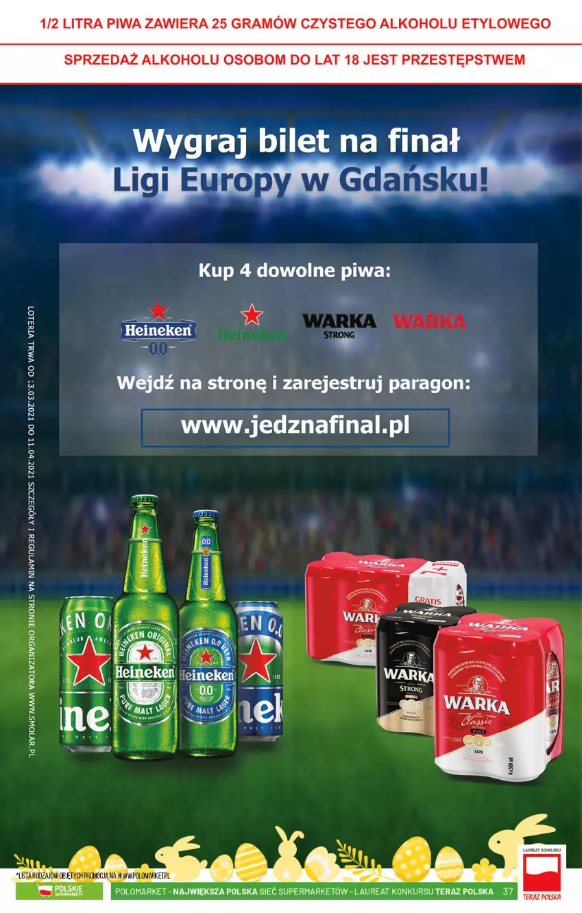 Gazetka promocyjna PoloMarket - Gazetka promocyjna  r - ważna 10.03 do 16.03.2021 - strona 37 - produkty: Gra, Heineken, Piwa