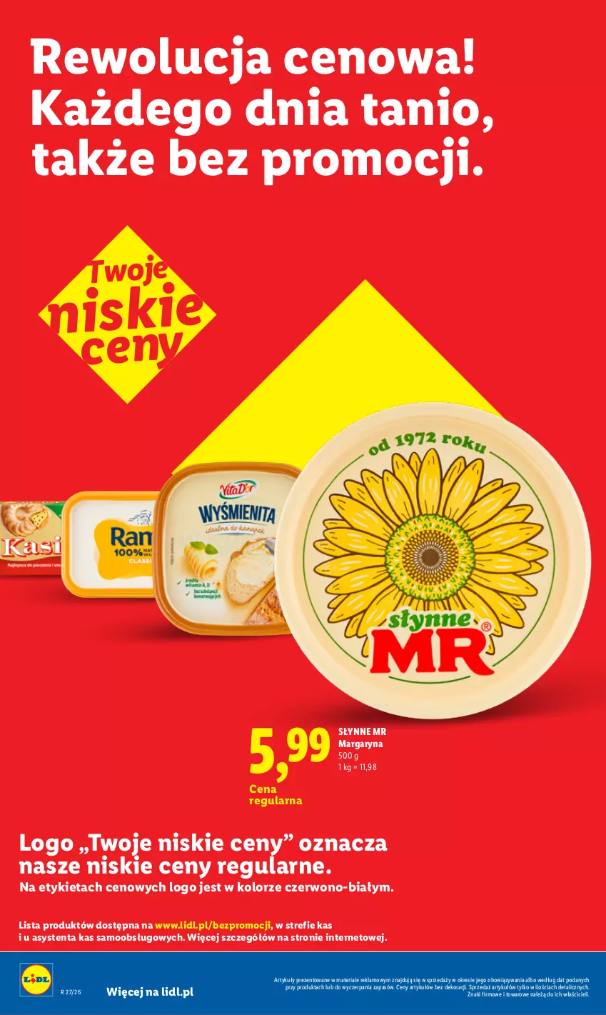 Gazetka promocyjna Lidl - Rewolucja cenowa! - ważna 22.08 do 30.09.2026 - strona 12 - produkty: Margaryna, Słynne