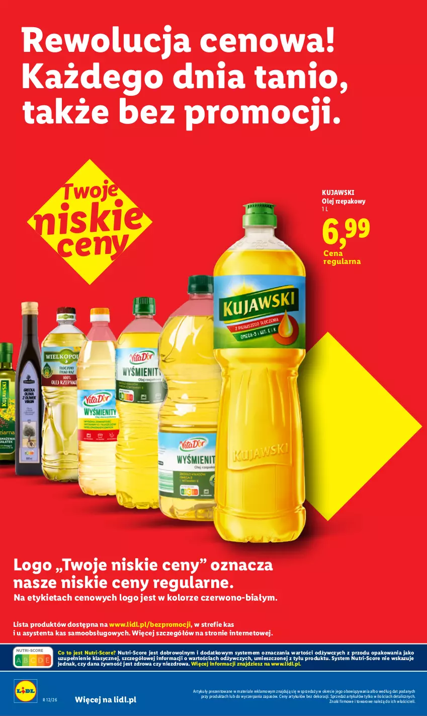 Gazetka promocyjna Lidl - Rewolucja cenowa! - ważna 22.08 do 30.09.2026 - strona 24 - produkty: Kujawski, Olej, Olej rzepakowy