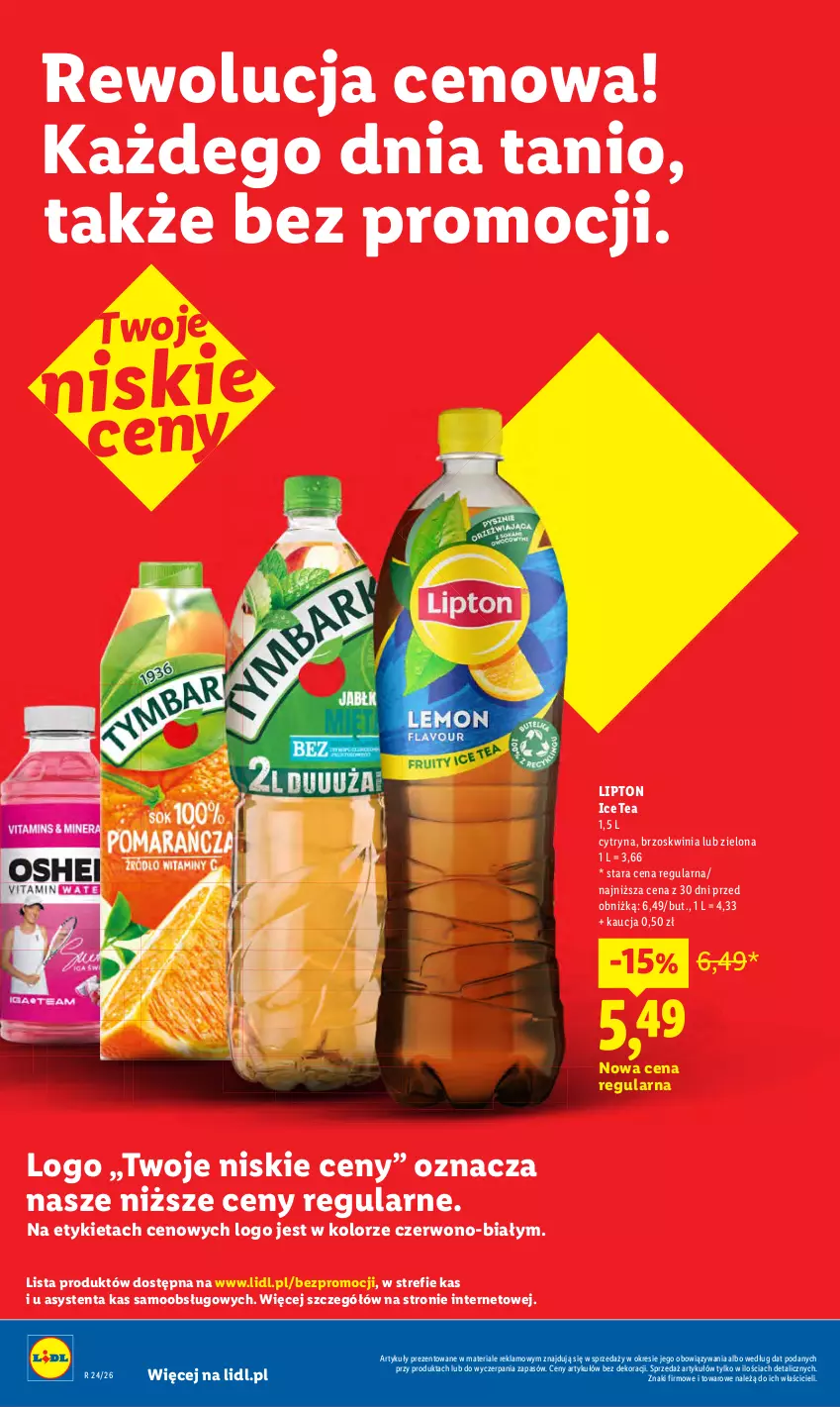 Gazetka promocyjna Lidl - Rewolucja cenowa! - ważna 22.08 do 30.09.2026 - strona 4 - produkty: Ice tea, Lipton