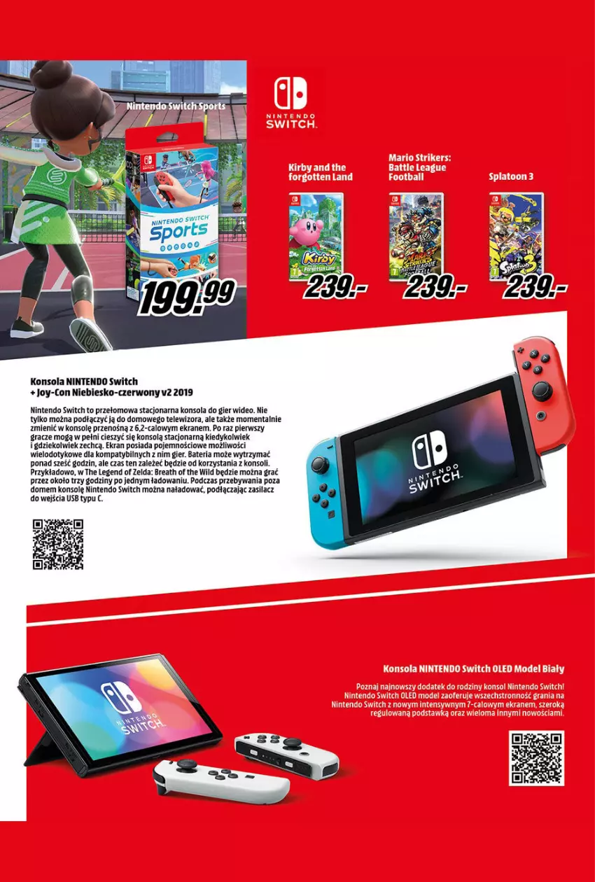 Gazetka promocyjna Media Markt - Gazetka Media Markt - ważna 01.10 do 31.10.2022 - strona 4 - produkty: Bateria, Gra, Konsola, Nintendo Switch, Telewizor