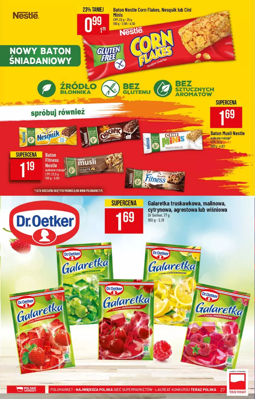 Gazetka promocyjna PoloMarket - Gazetka promocyjna  r - ważna 12.05 do 18.05.2021 - strona 27 - produkty: Baton, Corn flakes, Danio, Mus, Nesquik