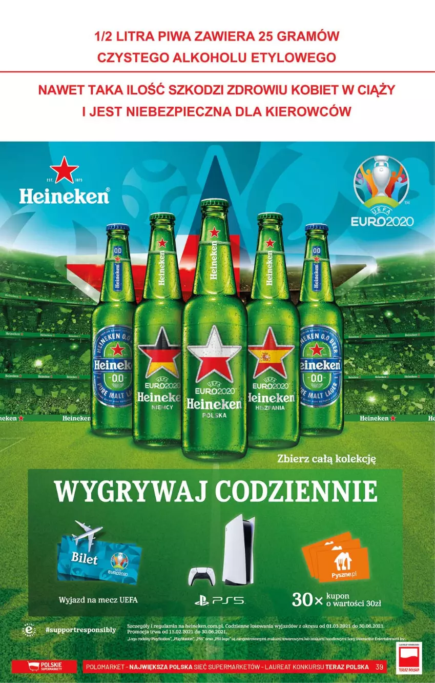 Gazetka promocyjna PoloMarket - Gazetka promocyjna  r - ważna 12.05 do 18.05.2021 - strona 39 - produkty: Gra, Gry, Heineken, Laur, Moda, Piec, Piwa, PlayStation, Por, Sony, Tera