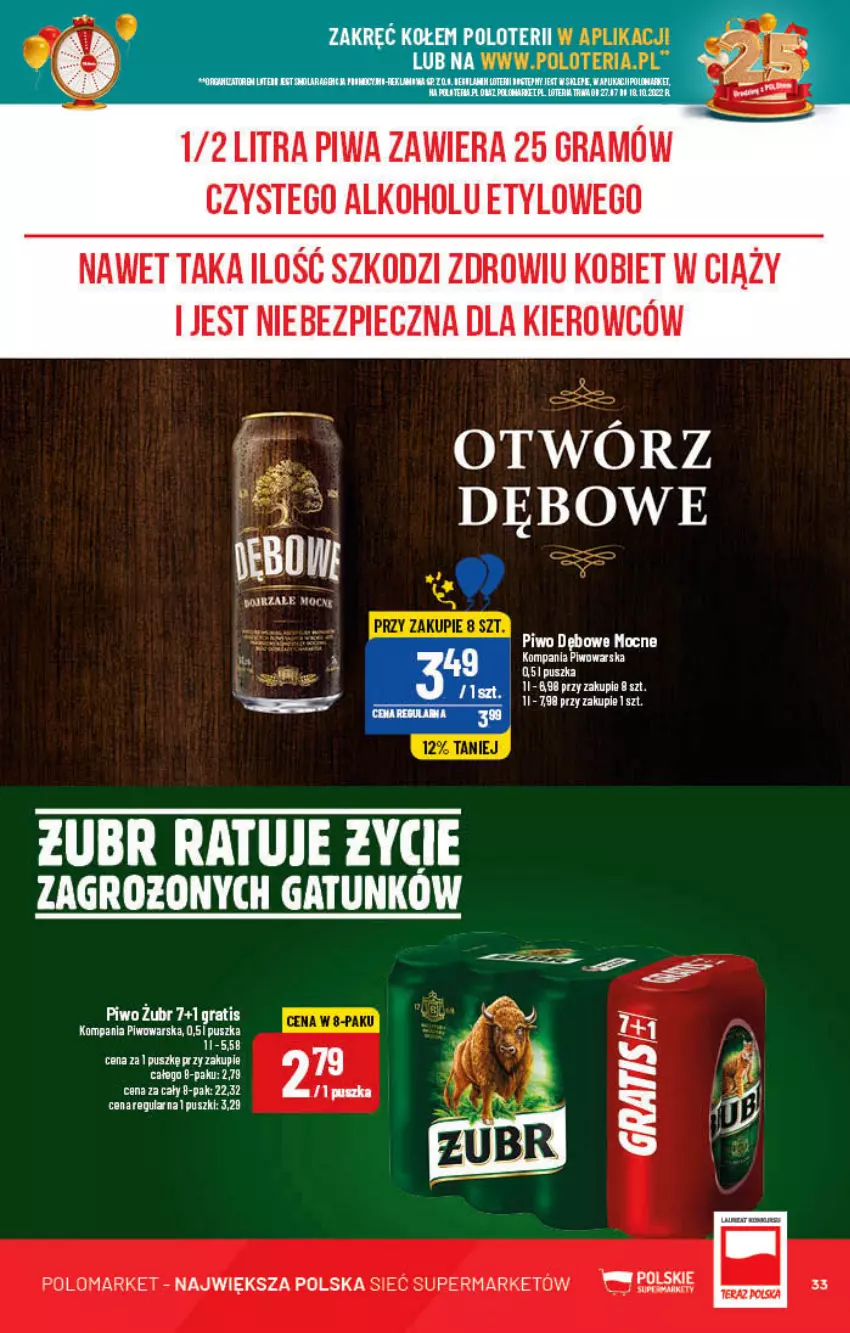 Gazetka promocyjna PoloMarket - Gazetka pomocyjna - ważna 31.08 do 06.09.2022 - strona 33 - produkty: Gra, Piec, Piwa, Piwo