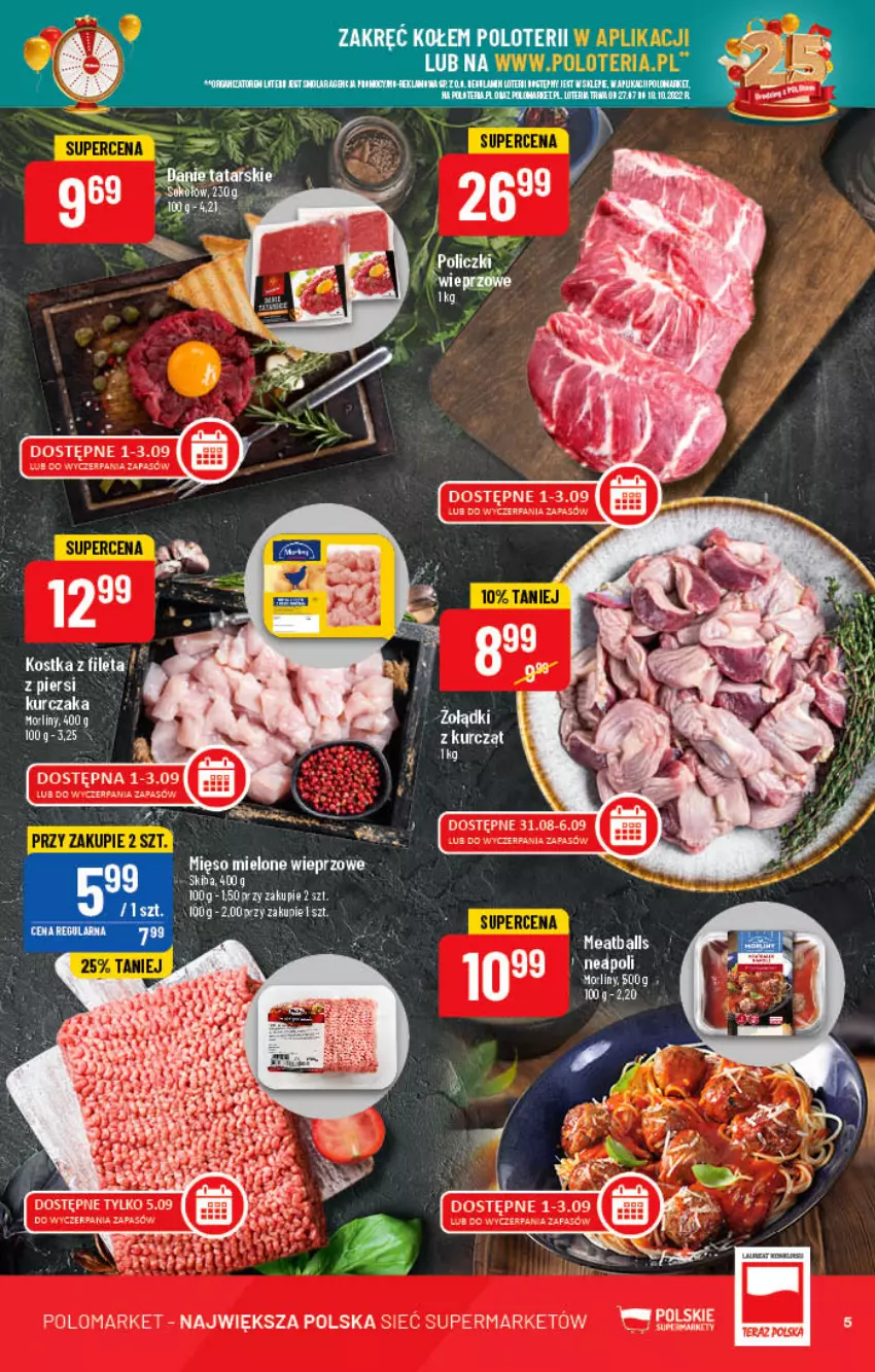 Gazetka promocyjna PoloMarket - Gazetka pomocyjna - ważna 31.08 do 06.09.2022 - strona 5 - produkty: Fa, Mięso, Mięso mielone