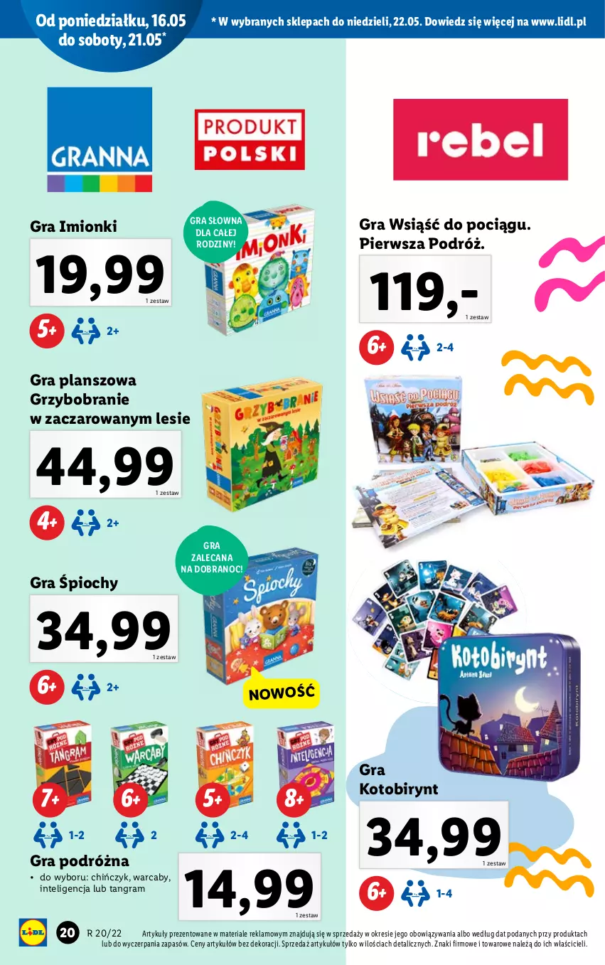 Gazetka promocyjna Lidl - GAZETKA - ważna 16.05 do 22.05.2022 - strona 20 - produkty: Gra, Intel, Pociąg