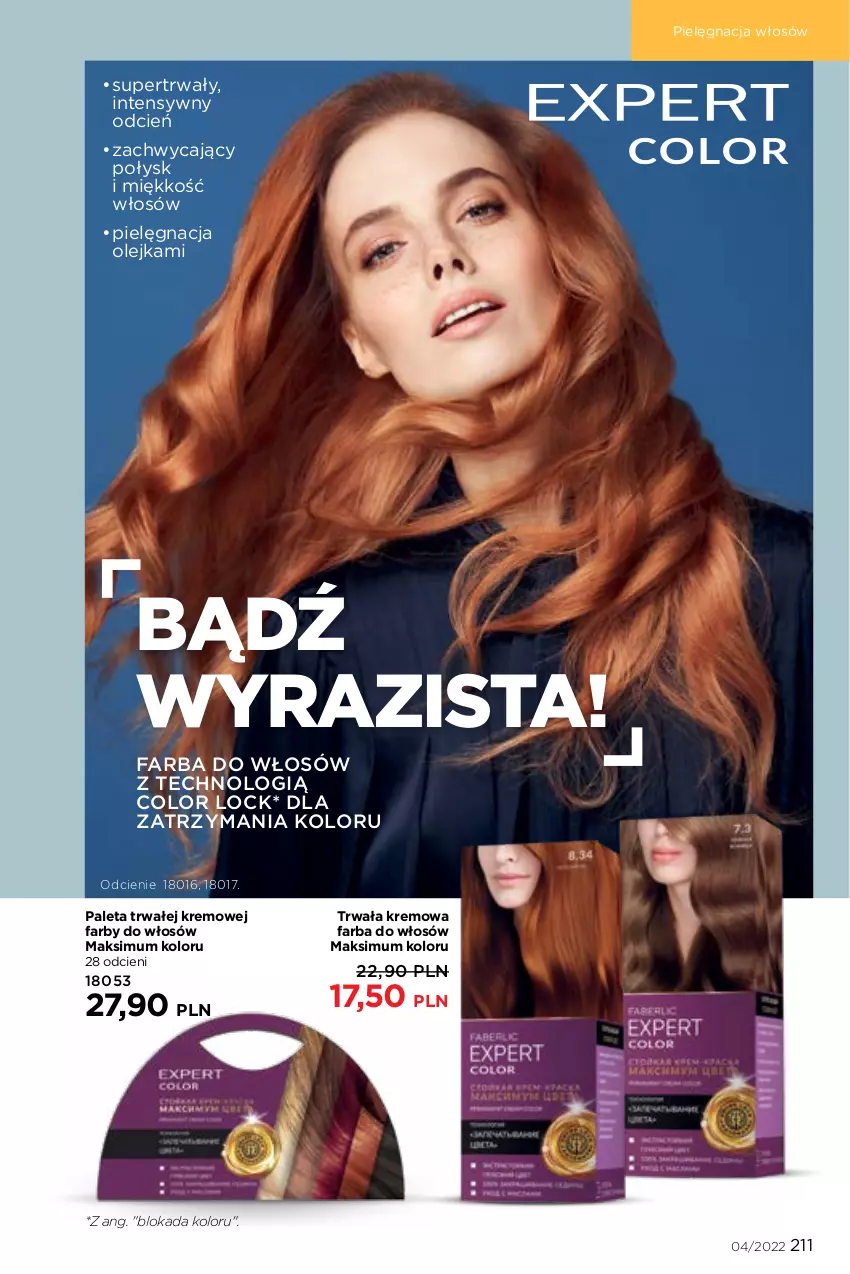 Gazetka promocyjna Faberlic - ważna 21.02 do 13.03.2022 - strona 211 - produkty: Cień, Fa, Farba do włosów, Olej, Paleta, Pielęgnacja włosów